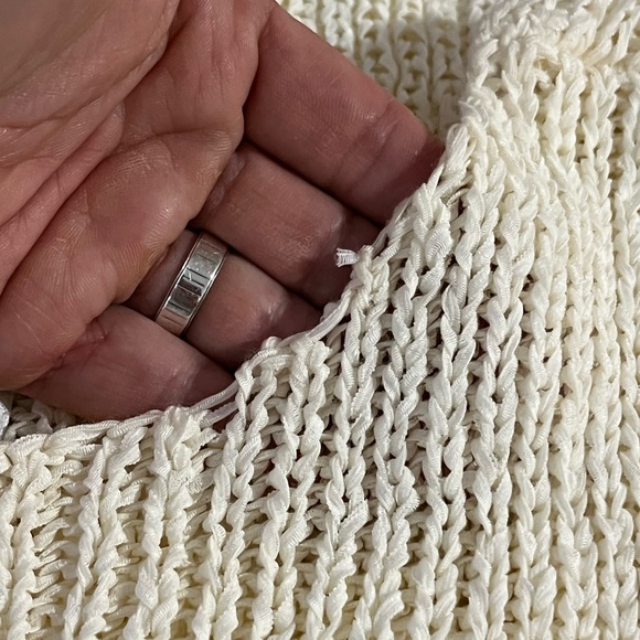 Preston & York Ivory Cream Crochet tank tunic - small - Picture 7 of 7